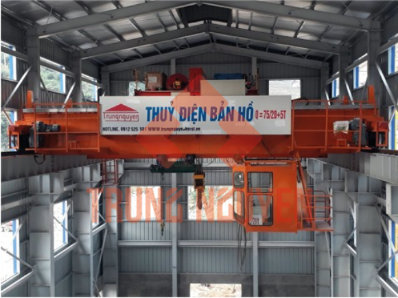 Ảnh của Cầu trục gian máy Q=75/20+5T